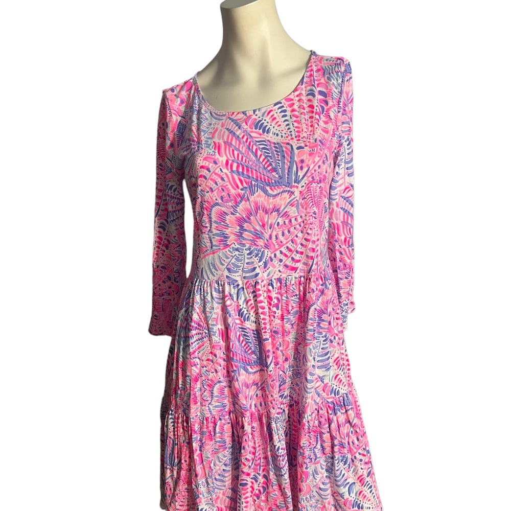 Lily Pulitzer pink cotton midi dress M